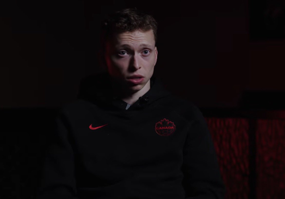 CANMNTBuzz's tweet photo. 🗣️| Alistair Johnston on the #CanMNT injuries: “Look, it’s sport. Injuries do happen. I think we’ve been really unlucky this year. If you look at the silver lining, there’s a chance we’re all back and potentially fresh (for the World Cup). 

“Jonathan David is the only one who might be indestructible. But you look at Alphonso Davies, myself, Stephen Eustáquio, Derek Cornelius, he’s played quite a bit, and Moïse Bombito, he’s played a ton.

“These guys are massive players for us, and they help.” [@CanadaSoccerEN: On Guard] #CanMNT 🇨🇦