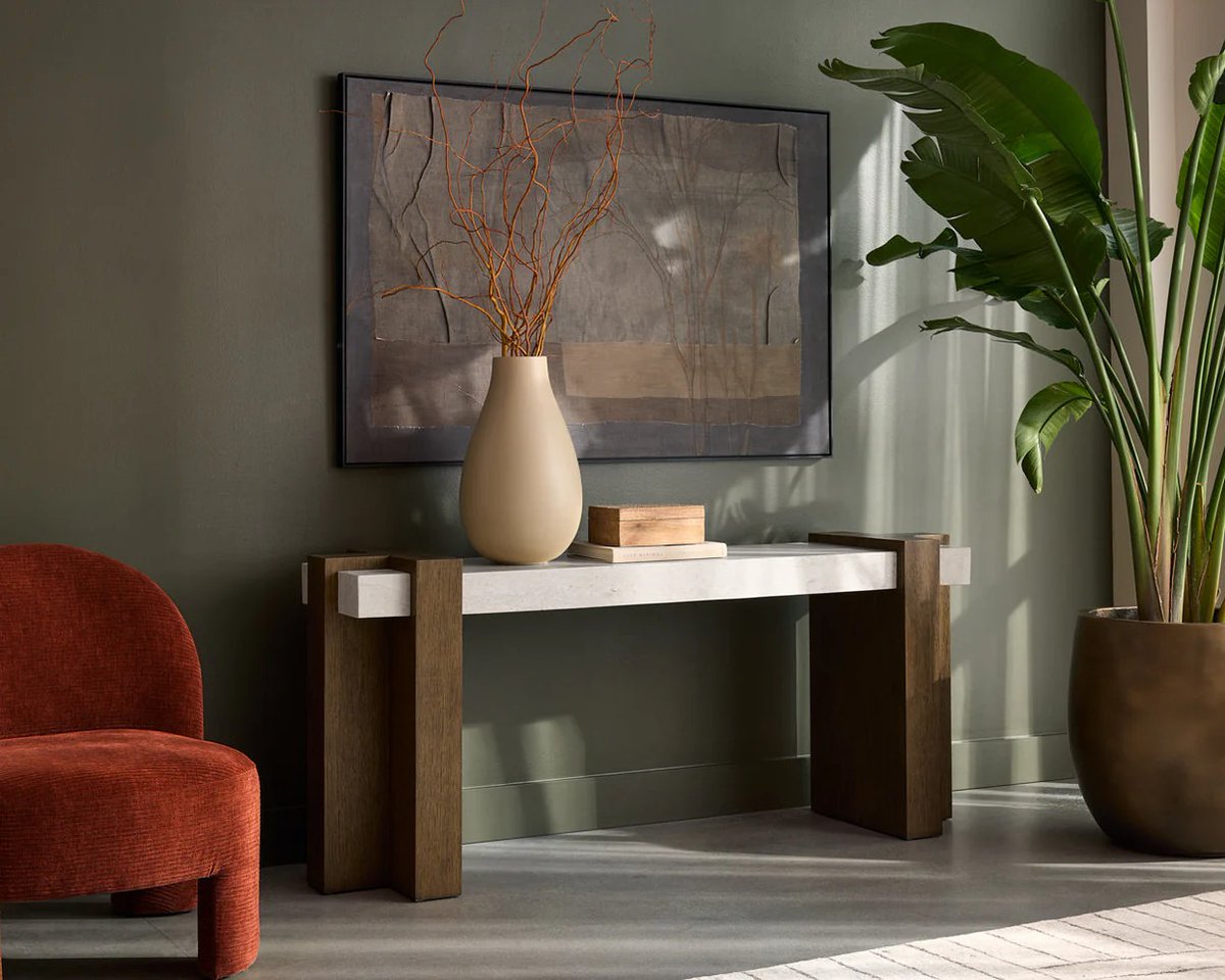 InStyleHomeRugs's tweet image. 🪨 The Minerva Console Table — solid marble top, interlocking wood angular base. A sculptural statement that works in any room.
👉🏻 instylehome.ca/products/miner…

#InStyleHome #MinervaConsole #ConsoleTable #SunpanFurniture #TorontoFurniture #ShopLocal #FurnitureCanada #Toronto