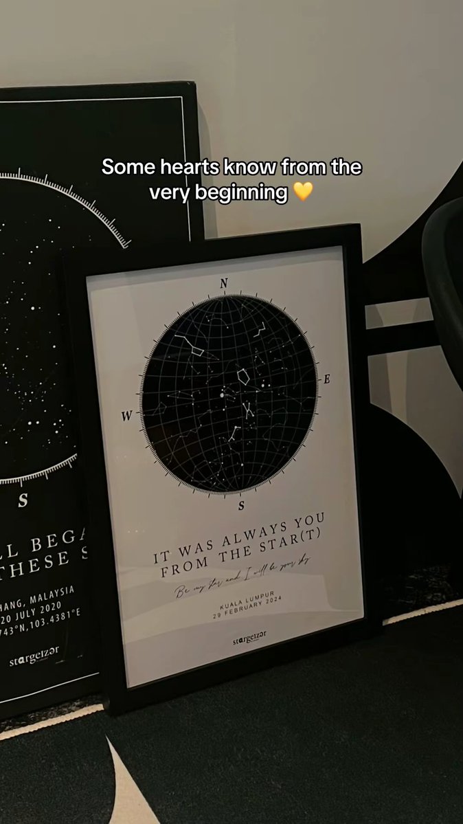astargeizerpro's tweet image. Day 177 of posting until the sentimental ones find me ♡

A keepsake for the love that was never a coincidence. For the one who always felt like home 🤍🌌

#starmap #custommade #sentimental #giftideas #bintang