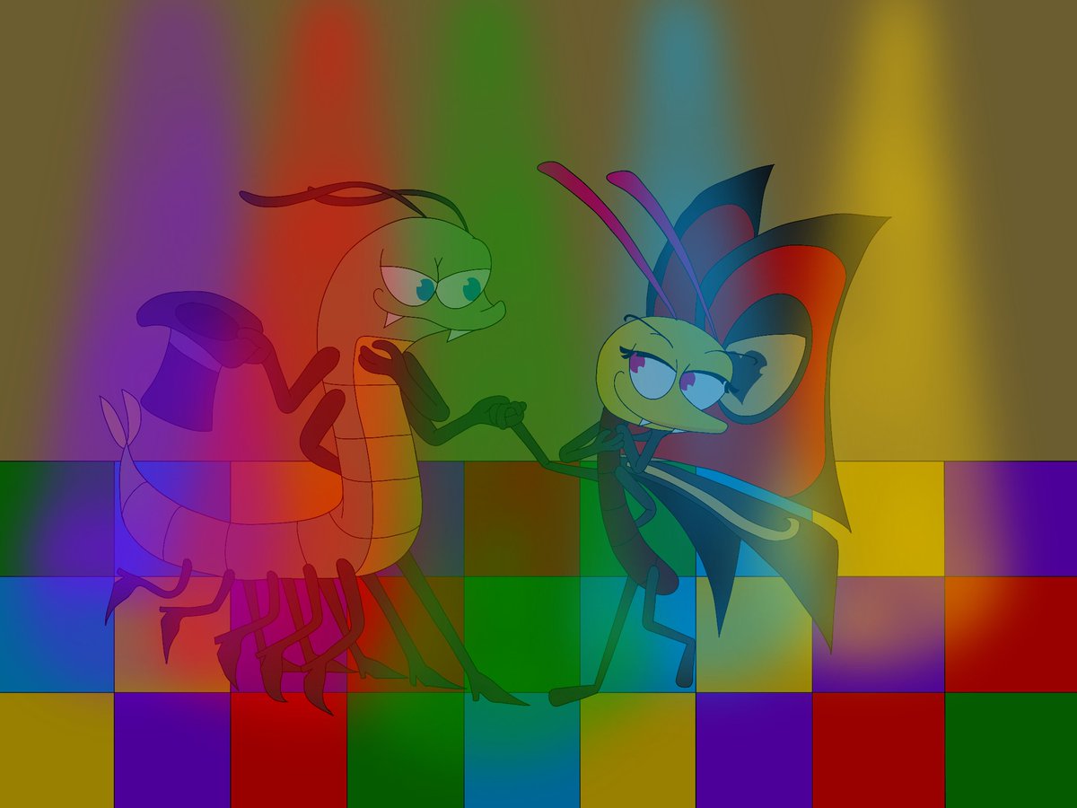 Gameandshow's tweet photo. Redraw a picture of Gene and JoJo dancing on the dance floor(plus a bonus).
Gene, JoJo, Temper ยฉ Best Fiends is registered trademark of Seriously Digital Entertainment Ltd
#bestfiends #gene #jojo #temper https://t.co/pTcREUnqbP