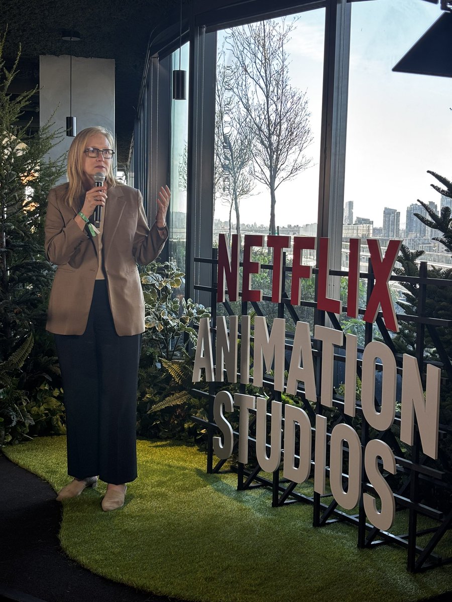 PeterMeiszner's tweet image. Super exciting to attend the grand opening of this major new Netflix animation studio here in Vancouver! 450 local jobs—with more to come— and a $50M impact on BC’s GDP from the opening. And… Int’l Netflix execs in attendance gushing about Vancouver’s beauty. #vanpoli #bcpoli