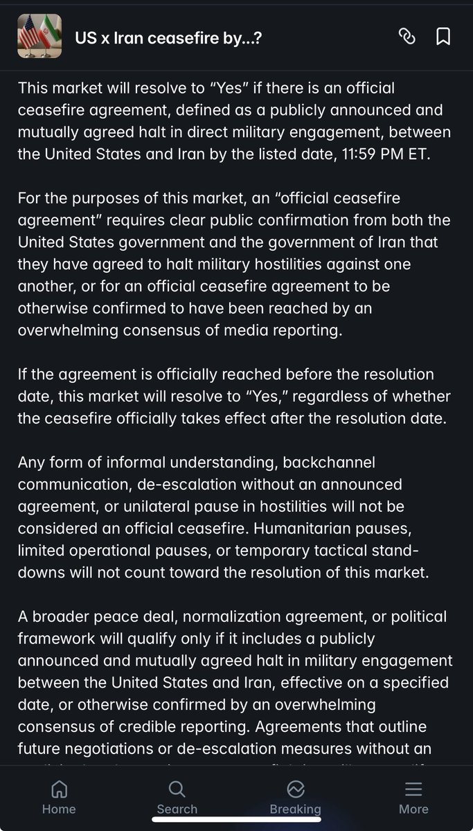 Hey <a href="/shayne_coplan/">Shayne Coplan 🦅</a> 

You’ve built - and continue to build - an excellent product. 

But right now, there’s real chaos happening on a number of markets in <a href="/Polymarket/">Polymarket</a> 
In the event polymarket.com/event/us-x-ira…, UMA token stakers are currently voting on the outcome. It’s ridiculous that