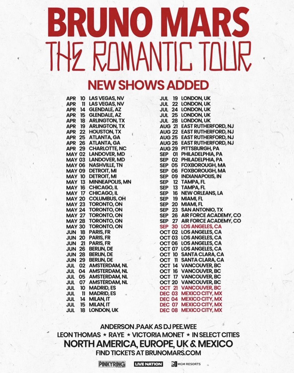 🇧🇷BRASIL Bruno Mars tweet media