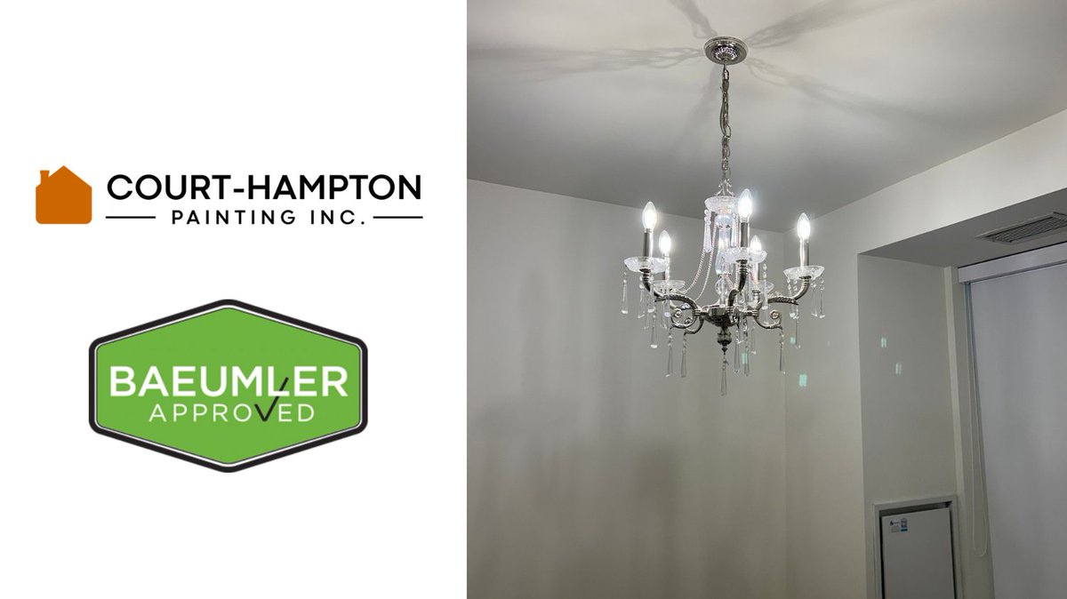CHPaintingInc's tweet photo. The perfect paint finish illuminated under lights for your Etobicoke home includes a butter smooth texture and straight lines! By Court-Hampton Painting Inc.
Estimates 416-925-1376 
https://t.co/Bs2UMqa7Sh

#courthamptonpainting
#baeumlerapproved https://t.co/E8yzNQilO7