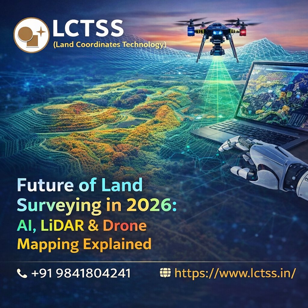 lct_in's tweet image. 🚀 Future of Land Surveying in 2026!
AI 🤖, LiDAR 📡 &amp;amp; Drone Mapping 🚁 are transforming accuracy &amp;amp; speed like never before!Choose LCTSS for smart, fast &amp;amp; reliable surveying solutions.📞 +91 9841804241
🌐 lctss.in/land-surveying… #AI #LiDAR #DroneMapping #LCTSS #SmartSurvey