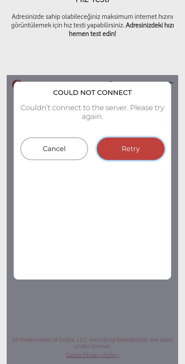 Yurdaland's tweet photo. @VodafoneDestek @VodafoneTR 
Hız testini bile yapabilecek internet hızı yok. Sözüm ona 5G... 4.5G de yavaştı belki hızlanır dedim ama bu daha kötü oldu. Zaten şehrin hiçbir yerinde çekmiyor.
#vodafone #5g https://t.co/2aMlbed1wc