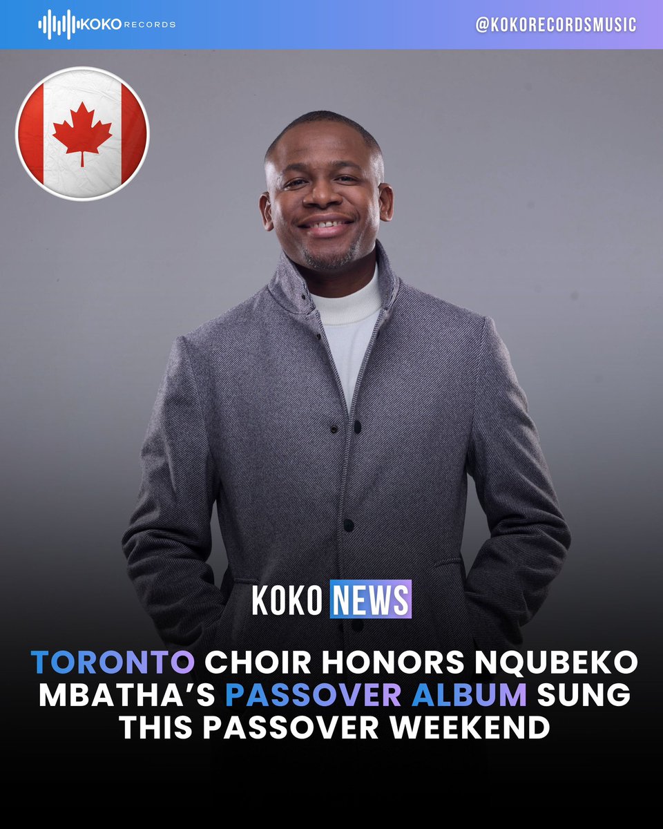 Koko_Records's tweet image. Seraphic Voices of Toronto 🇨🇦 brought “In Remembrance” from @NqubekoMbatha ’s Passover Album 🎶 to life this weekend. South Africa 🇿🇦 applauds their incredible gift ❤️.

#Passover2026 #InRemembrance #NqubekoMbatha #KokoRecords #SeraphicVoicesToronto
