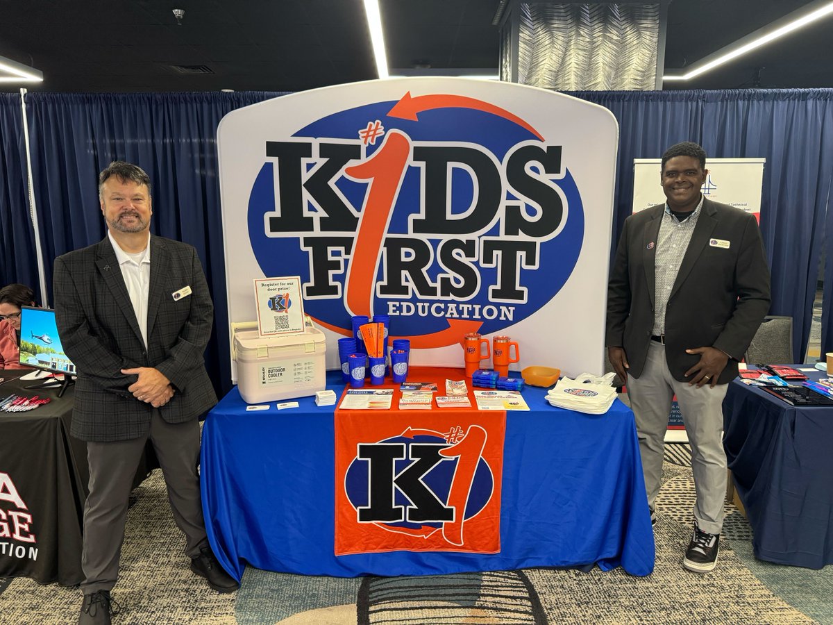 K1Education's tweet image. Day 2 at the Alabama Career Tech Association Conference is underway! 🎉

Stop by and connect with the #KidsFirst team—Mark Head and Aaron Hightower are here and ready to share how Kids First can support your program.

#HappyToBeHere #KidsFirstAlways