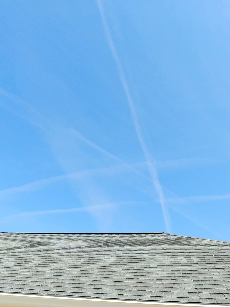 Today the plane spraying continues...