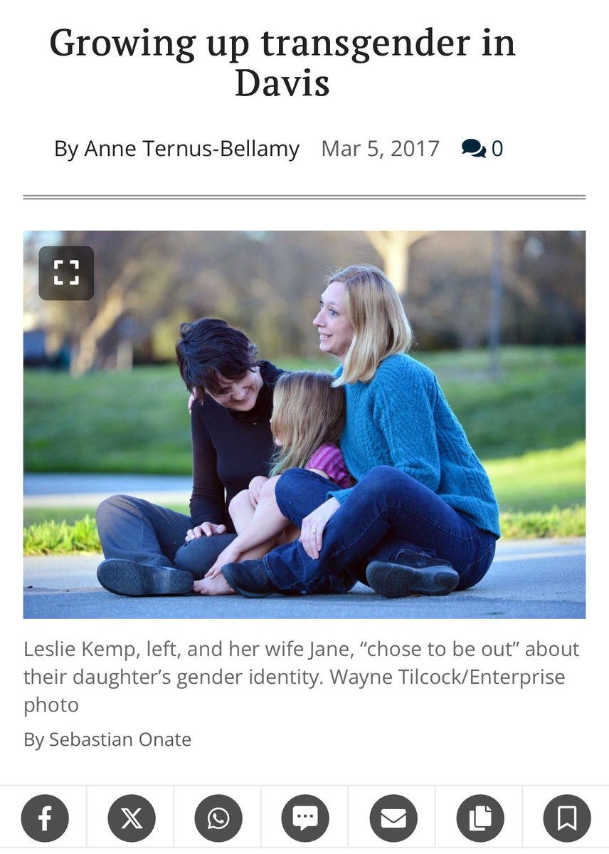 bourne_beth2345's tweet image. Around 2015, there was this huge spike of kids coming out as transgender in Davis, CA. Often these trans kids were from lesbian, two-mom households. 

“Anna’s mother loved dressing her daughter up in pretty outfits. But around the age of 3, Anna* started refusing: no pink, no