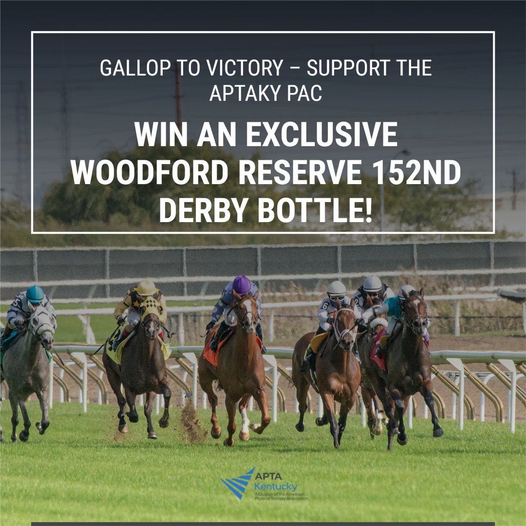 Support the APTA-KY PAC and enter to win an exclusive Woodford Reserve 152nd Derby bottle

Donate today &amp; don’t miss your shot at this collector’s item!

Learn more here mailchi.mp/aptaky/gallop-…