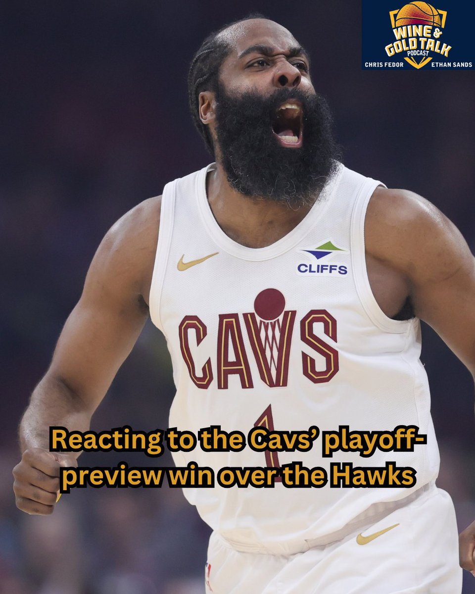 WineGoldTalkPod's tweet image. The #Cavs got their best look at a potential first round opponent and dropped 44 in the third quarter to secure a 122-116 win. 

Today's pod gets into:

🔸Mobley and Allen's size edge over Atlanta
🔸Dean Wade changing the starting lineup
🔸Donovan Mitchell's #MVP case