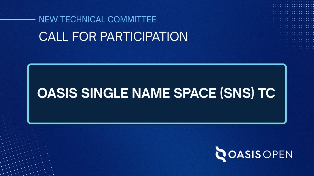 OASIS Open tweet media