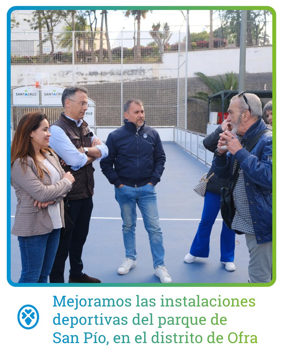 santacruz_ayto's tweet photo. Mejoramos las instalaciones deportivas del parque de San Pío, en el distrito de #Ofra. 🔝
👏 Renovamos de forma integral la superficie de juego optando por un diseño para la práctica deportiva amateur.
👇 https://t.co/HieM9Zo8su