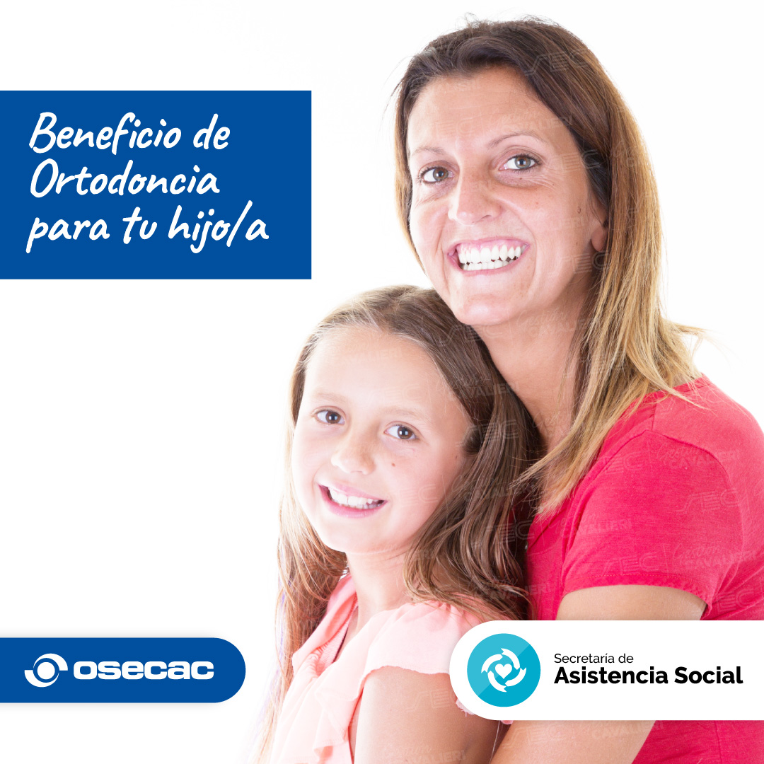 Si sos afiliado/a al SEC - Capital Federal y beneficiario/a de #OSECAC, accedés a:

✔️ 50% en ortodoncia removible o fija metálica
✔️ 100% mantenimiento
✔️ 100% contenciones post tratamiento

Para hijos/as de hasta 15 años inclusive.
Para más info visitá beneficios.sec.org.ar/Ortodoncia