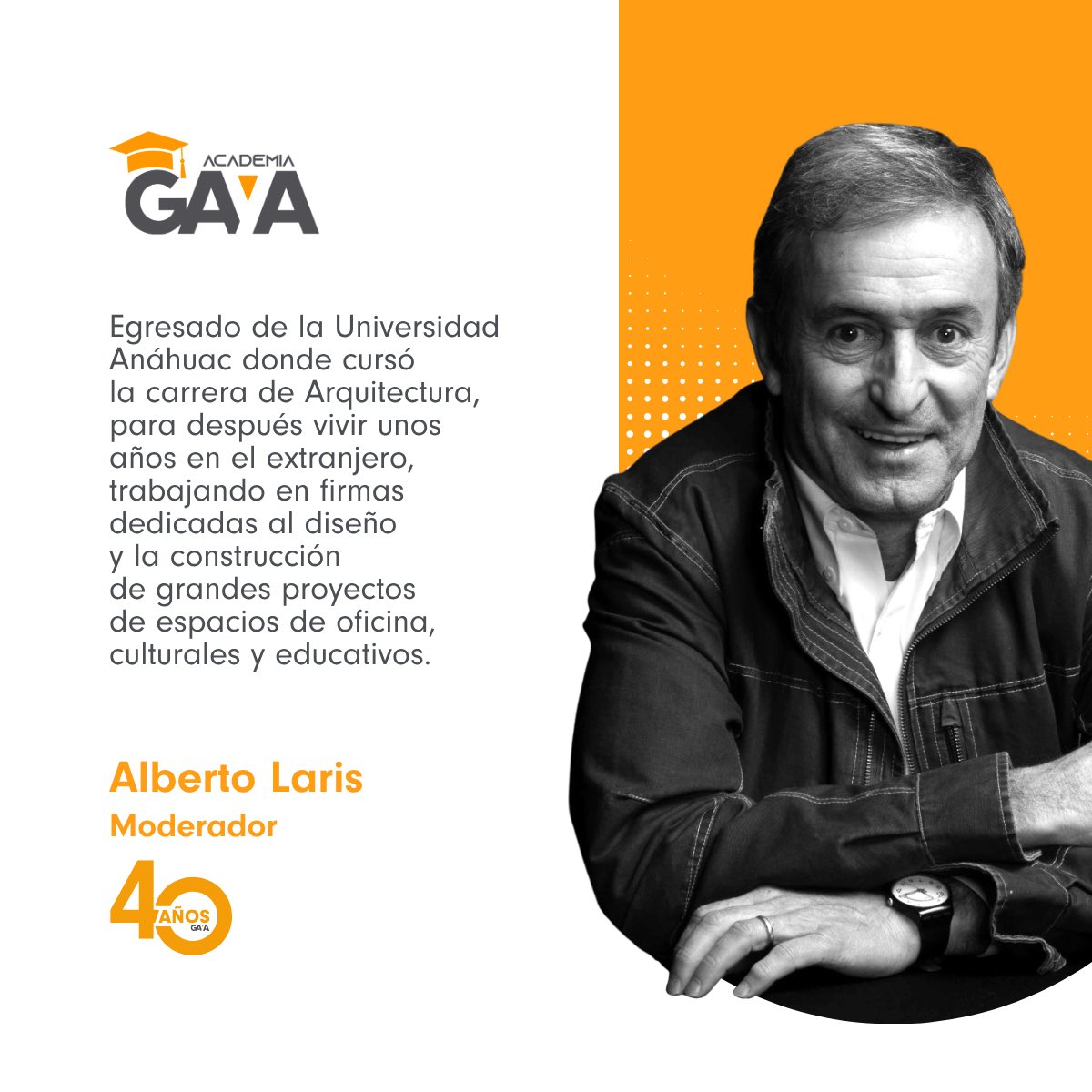 Conoce a quien guiará la charla: Alberto Laris. En Academia GAYA, socio y director de Estrategia Comercial y Mercadotecnia. Experto en construcción y consejero en sectores inmobiliario y manufactura. Su enfoque ético impulsa decisiones clave.
👉🏻Regístrate: blog.gaya.mx/-inscripcion-9…