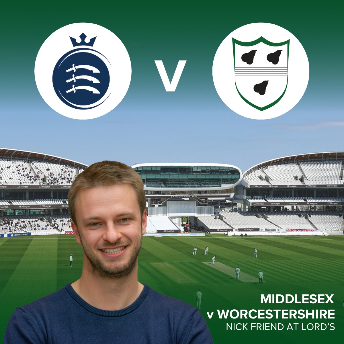 TheCricketerMag's tweet photo. Our team are back out today. Here's where they'll be this Championship round:

@GeorgeDobell1 at The Oval
@NickHowson at Chelmsford
@oscarress05 at Hove
@SharmoJourno at Trent Bridge
@NickFriend1 at Lord's
@edwardscricket at Old Trafford

Get top county coverage for just £1 ⬇️
