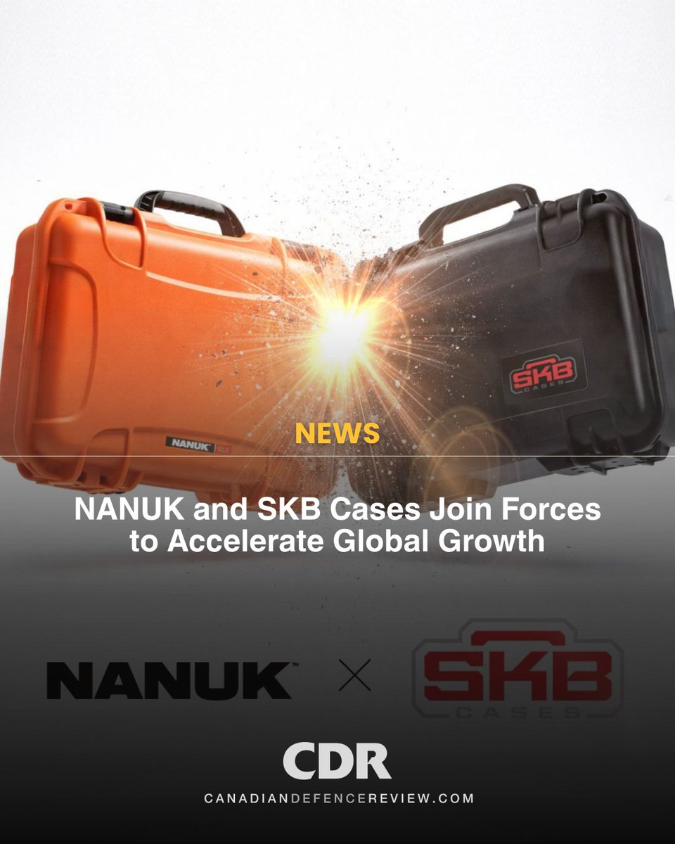 CDRmagazine's tweet image. 🛡️ NANUK and SKB Cases are teaming up to create a powerhouse in the protective case market! This partnership unites complementary strengths across products, markets and geographies.canadiandefencereview.pulse.ly/7hoc0xpgea

#CDRmagazine #Defence #DefenceNews #ProtectiveSolutions #SKBCases #NANUK