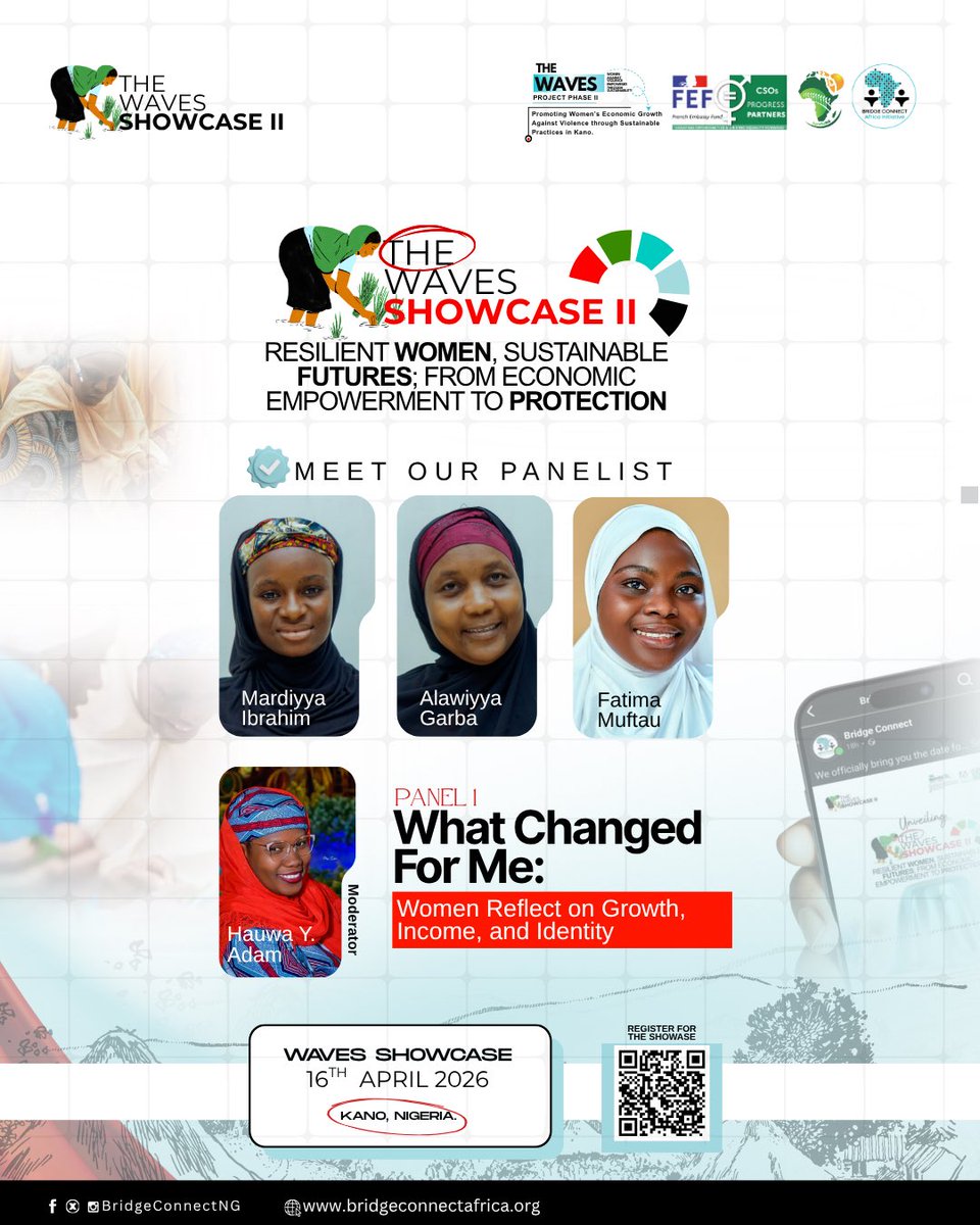 BridgeConnectNG's tweet photo. Introducing our panelists for the WAVES Showcase🥳

To register, use the link⬇️

https://t.co/eETGJK1SeA https://t.co/K7qFDmbr4e