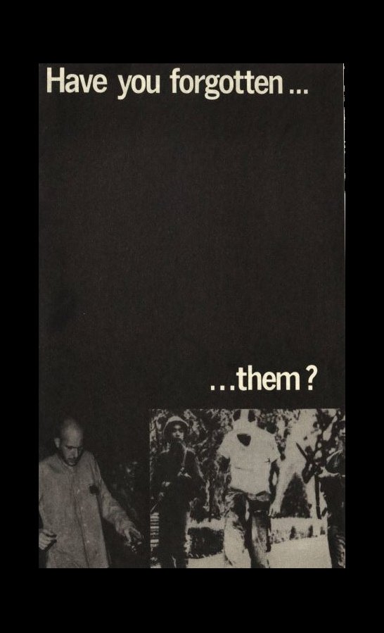 POWMIAFamilies1's tweet image. This Former #POW Recognition Day and #TBT from our League archives: A pamphlet, c.1970, asked a simple question - "Have you forgotten...them?"  Families were waiting for answers then. Many still are.  Our mission continues. #POWMIA #FullestPossibleAccounting