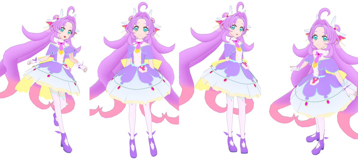 fs495's tweet photo. 名探偵プリキュア!のキュアアンサーの二次創作MMDモデルを作ってみました。 https://t.co/tXNJjwns66 で配布してます。 https://t.co/jBBK2P6GQf