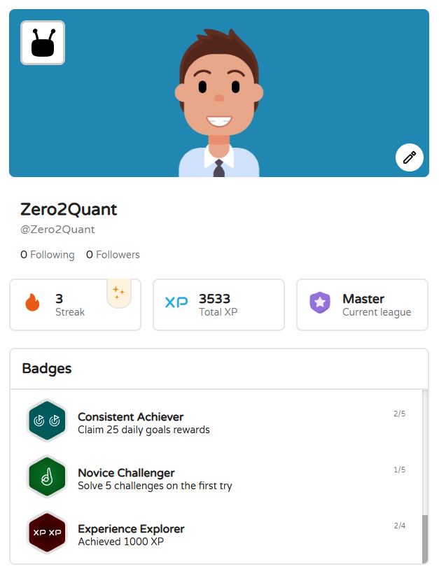 Zero 2 Quant (@Zero2Quant_) / Posts / X