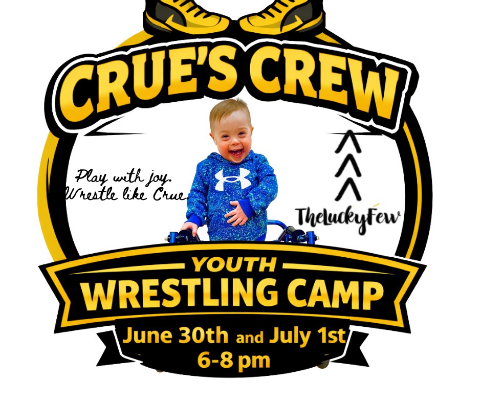 cinnytime60's tweet photo. 🏆 Crue’s Crew Youth Wrestling Camp
📅 June 30–July 1 
⏰ 6–8 PM
📍 Sibley East HS
Open to K–6. College wrestlers will be leading. More details soon. https://t.co/qtAJMrGgFB