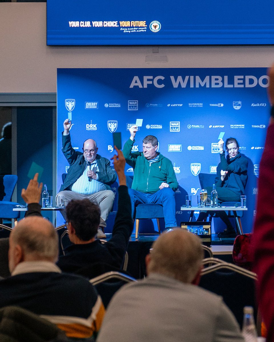 AFCWimbledon's tweet photo. The Dons Trust board is pleased to announce the final results of the second Special General Meeting (SGM) on the future ownership structure of AFC Wimbledon and the constitution of the trust.

Please tap below for more information and a full breakdown of the results.

#AFCW 🟡🔵