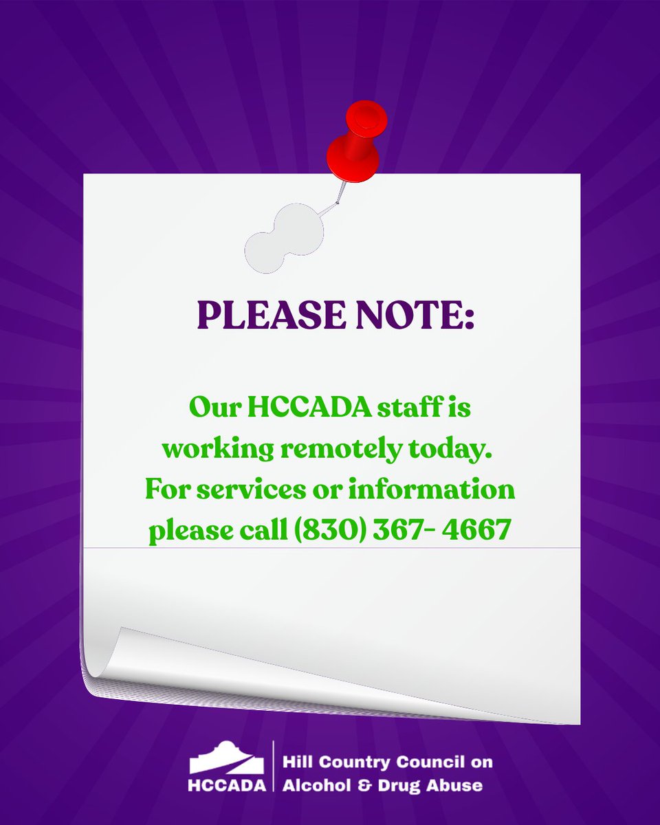 HCCADATexas's tweet photo. We are open and providing services virtually today. For assistance, questions, services and more please give us a call at (830) 367- 4667 https://t.co/1gkryAAi9m