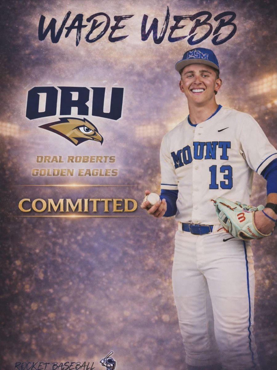WadeWebb13's tweet photo. Blessed to announce my commitment to @ORUBaseball. None of this would be possible without God, my family, friends and coaches who have supported me every step of the way. Thank you to everyone that believed in me and helped me get here. #committed 🦅 https://t.co/SmXNWH2TE4