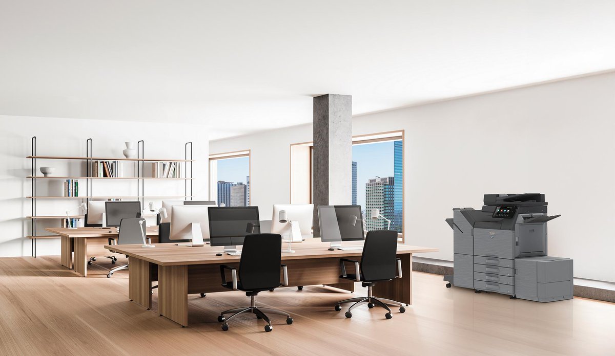 ProdataImaging's tweet photo. Step into the future of work with Sharp’s A3 MFPs. Advanced security, including antivirus protection and end-of-lease data erase, pairs with remote firmware updates for ongoing peace of mind. It’s modern print technology designed to adapt as your needs evolve. https://t.co/p0ZtZlMfCI