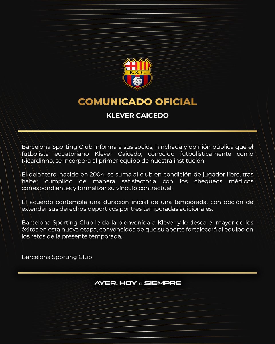 BARCELONA S.C. tweet media