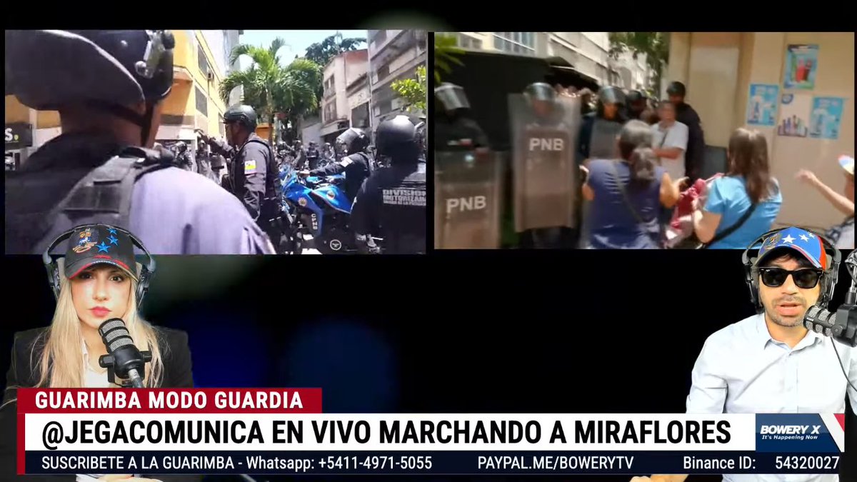 RGDVZLA's tweet image. POLICIAS REPRIMIENDO A LA MARCHA PACIFICA #SOS @SecRubio @usembassyve @MariaCorinaYA #generaciónindependencia