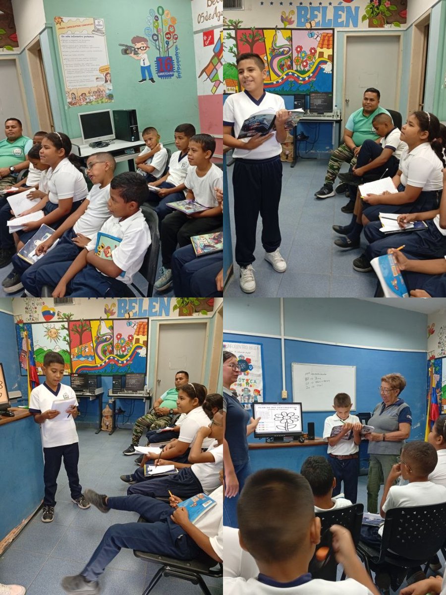 #09Abr En Infocentro Belén @infocar03belen por segundo día consecutivo estudiantes de 5to. grado B  de la Unidad Educativa Carabobo reciben orientaciónes y prácticas de autoestima para aprender a liberar cargas emocionales como: pedir ayuda,perdonar y perdonarme