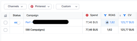 BrawkEcom's tweet photo. Je commence à envoyer plus de créas et j'ai pu en valider 8 sur un prod 

Du coup j'ai lancé une campagne perf + à 100€/day

On va voir ce que ça donne et si ça permet vraiment de scaler sérieusement sur pin 

Pour l'instant on est au J1 à voir d'ici 3-4 jours https://t.co/nQNu9CMJH5