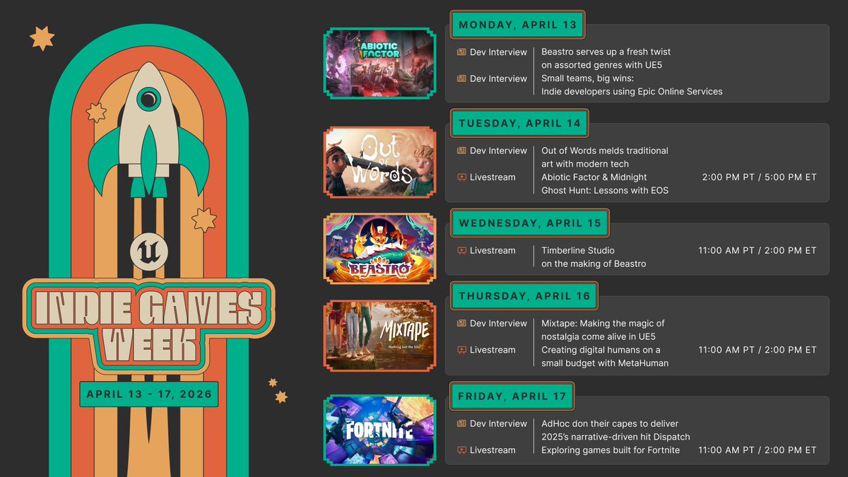 Unreal Engine tweet media