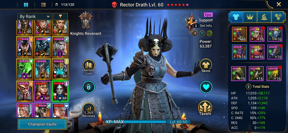 WiKeDCLoWN's tweet photo. @RaidRPG Apothecary and Rector Drath carried me into the early endgame very effectively. Still regulars in my kit. 🥰 https://t.co/DCNaZ23VNk