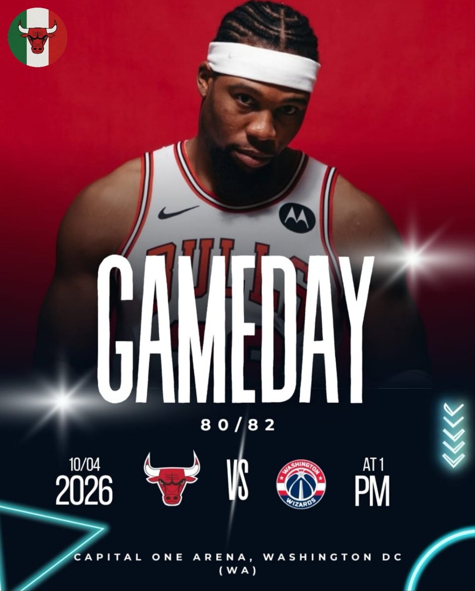 GAMEDAY🏀🔥
Bulls🐂 vs Wizards🧙‍♂️
Attenzione, questa partita è assolutamente da perdere. Io sono contro il tanking ma fino a che la Nba funziona così e 12 squadre su 30 tankano dobbiamo farlo anche noi nel limite del possibile. Non dobbiamo passare i Bucks
Dai maghetti🧙‍♂️
#SeeRed