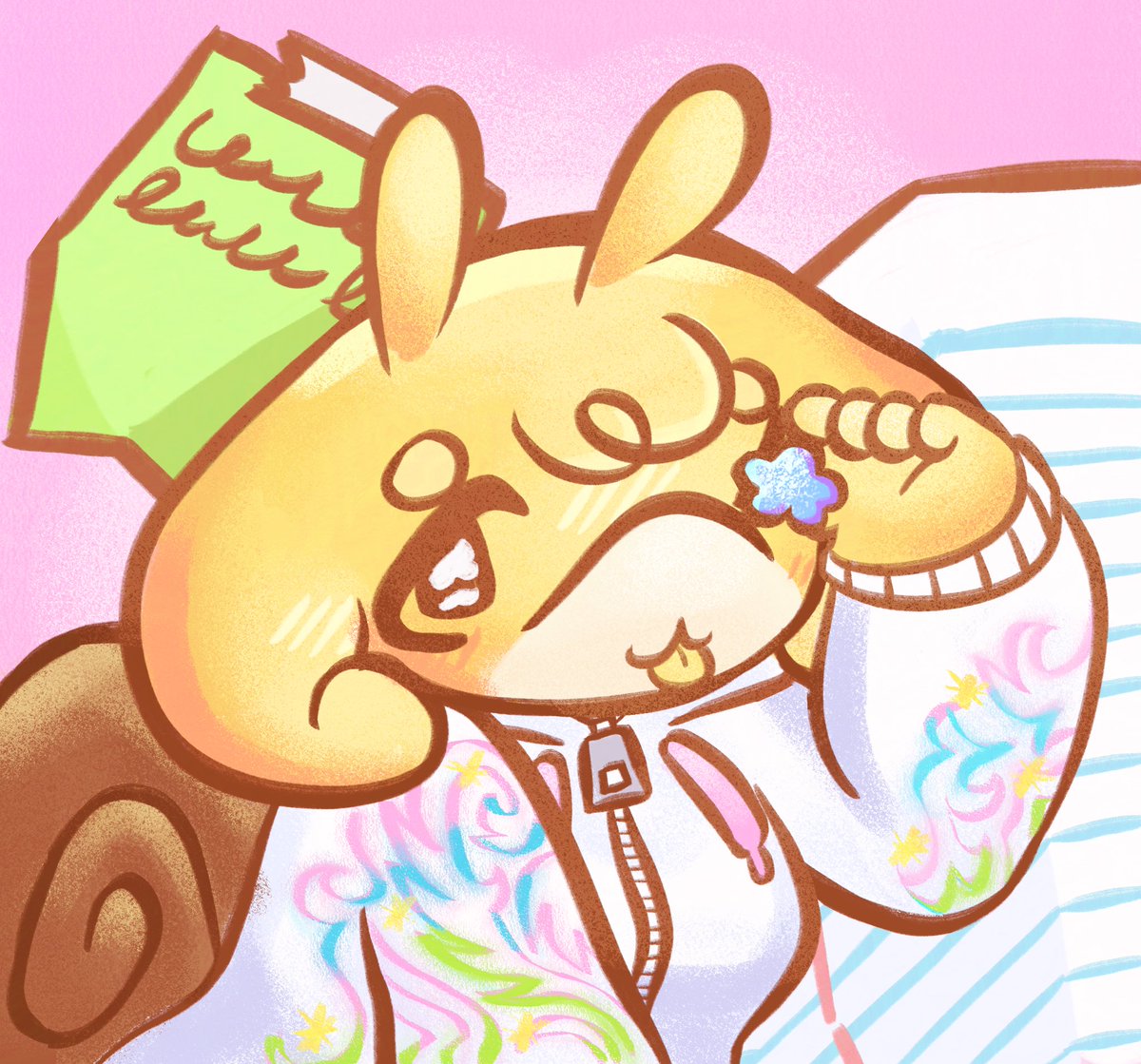 maybe its just cause my artstyle is kinda flat but it just looks like someone put it on a vhs tape 😭