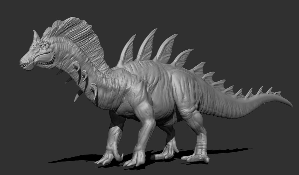 vankev's tweet photo. amargospinus wip
#jurassicpark #chaoseffect #dinosaurs #zbrush #3dmodel https://t.co/tS44mswRbA