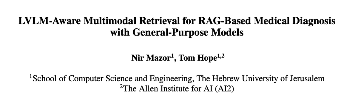 Hoper_Tom's tweet photo. Happy to share three papers accepted to the #ACL2026 @aclmeeting conference: on AI ideation, multimodal medical AI, and literature understanding.

If you want to read about them, check out the following posts from @NoySternlicht , @NirMMazor and @UKPLab . More updates on each to come separately.

In the hypothesis generation / ideation space : cross-domain inspirations. Led by @NoySternlicht .
https://t.co/d91iDkZ4B2

In the multimodal medical AI domain: medical image diagnosis with literature retrieval. Led by @NirMMazor .
https://t.co/hVRGITKfwM

In literature understanding space: summarizing thousands of citations to understand a paper's impact. Led by Hiba Arnaout from @IGurevych's lab, with major contributions from @NoySternlicht . 
https://t.co/ZTWZhbEWZX