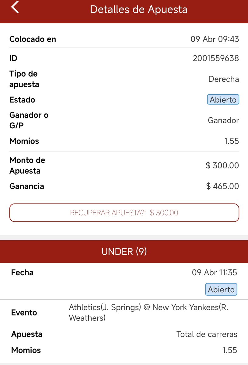 cazapicks333's tweet photo. Pick cazado 🎯 09-04-26

El pick del día.💵💰
Y siempre recuerda:
🪖 Somos cazadores del casino, no presas.
👉 Sígueme y caza con nosotros #Cazapicks #SportsBetting 
#Bets #Picks #tipster #MLBPicks #MLB https://t.co/k0uiT36adL