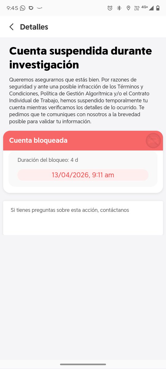 Kaiser2punto0's tweet photo. @DiDi_Mexico tengo un problema con mi cuenta y no se ni por qué

Ayuda por favor
Necesito trabajar https://t.co/wudmibwcwk