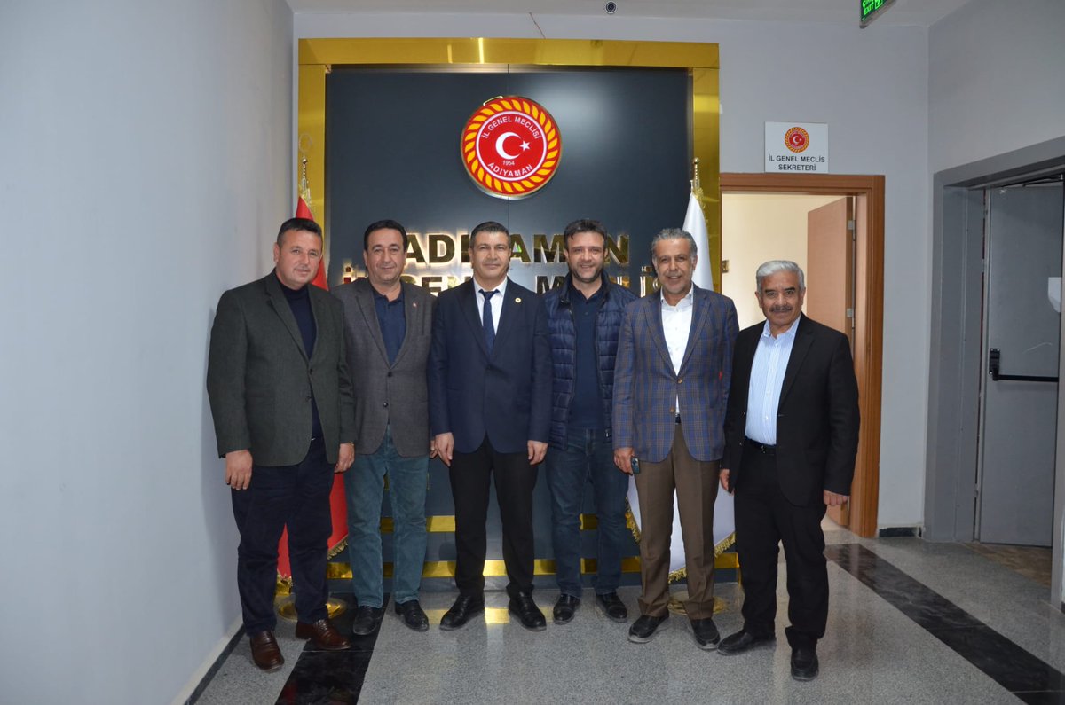 Adıyaman İl Genel Meclis Başkanı seçilen <a href="/mehmet_klnc02/">Mehmet Kılınç</a> kardeşimi ziyaret ederek hayırlı olsun dileklerimizle tebrik ettik.
⁦<a href="/ramazandurmus02/">ramazan durmuş</a>⁩ 
⁦⁦<a href="/AvMustafaCigdem/">Av.Mustafa ÇİĞDEM 🇹🇷</a>⁩
KSS Bşk.Haci Arslan
Önceki İl Mec.Üye.
Aydın Aslan