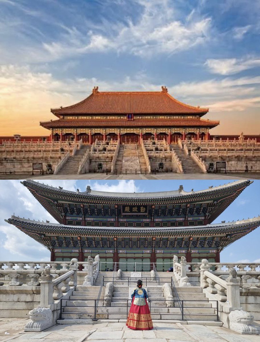 MistralWeidel's tweet photo. @AClothesHistory @wing_wayfarer 僭越是大罪，如果有人说青瓦台是近代重建的，那就把景福宫的勤政殿甩给他 https://t.co/ZIGa9rLf8A