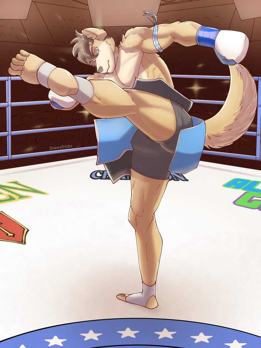 DrawsFricks's tweet photo. 🥊commission work🥊

A spinning kick from @/SorenFisticuffs ! https://t.co/eXwKcn88EO