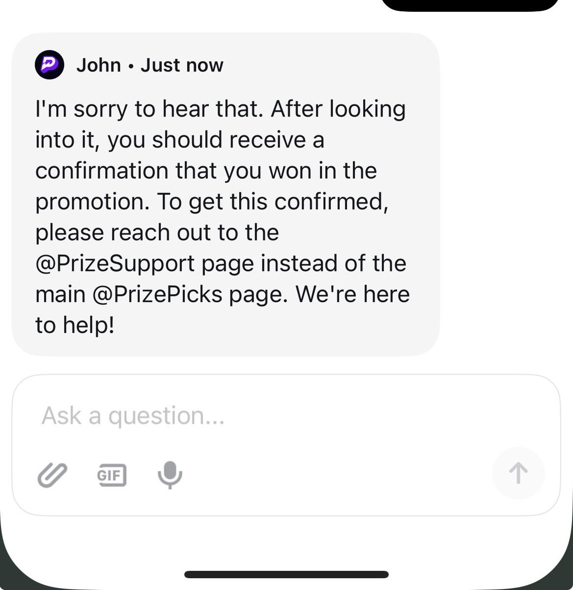 shemoantony223's tweet photo. @PrizeSupport still haven’t received anything for the giveaway i won and yall have yet to contact me about anything @PrizePicks @PrizeSupport https://t.co/BW24N1HJSE
