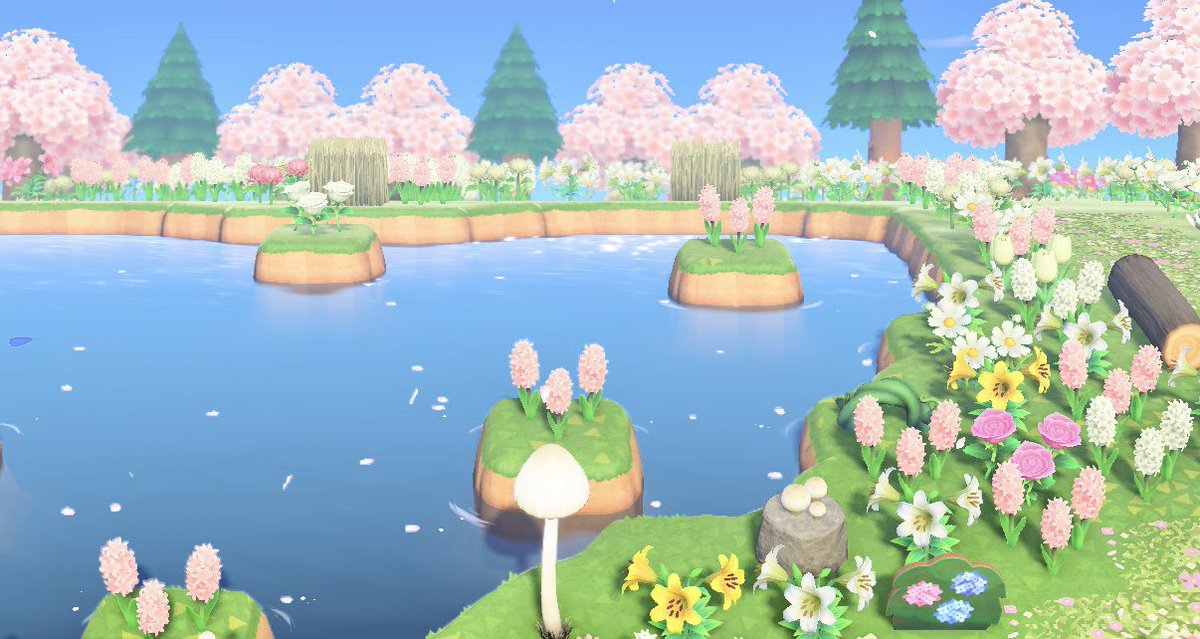 stephanie__acnh's tweet photo. a stroll in the park 🌸🌸🌸🌸🌸
#acnh #sakura https://t.co/Wj0OQ4FpYE