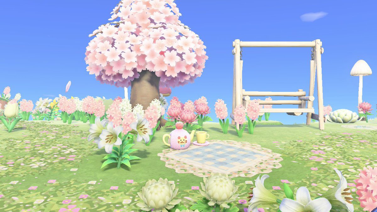 stephanie__acnh's tweet photo. a stroll in the park 🌸🌸🌸🌸🌸
#acnh #sakura https://t.co/Wj0OQ4FpYE