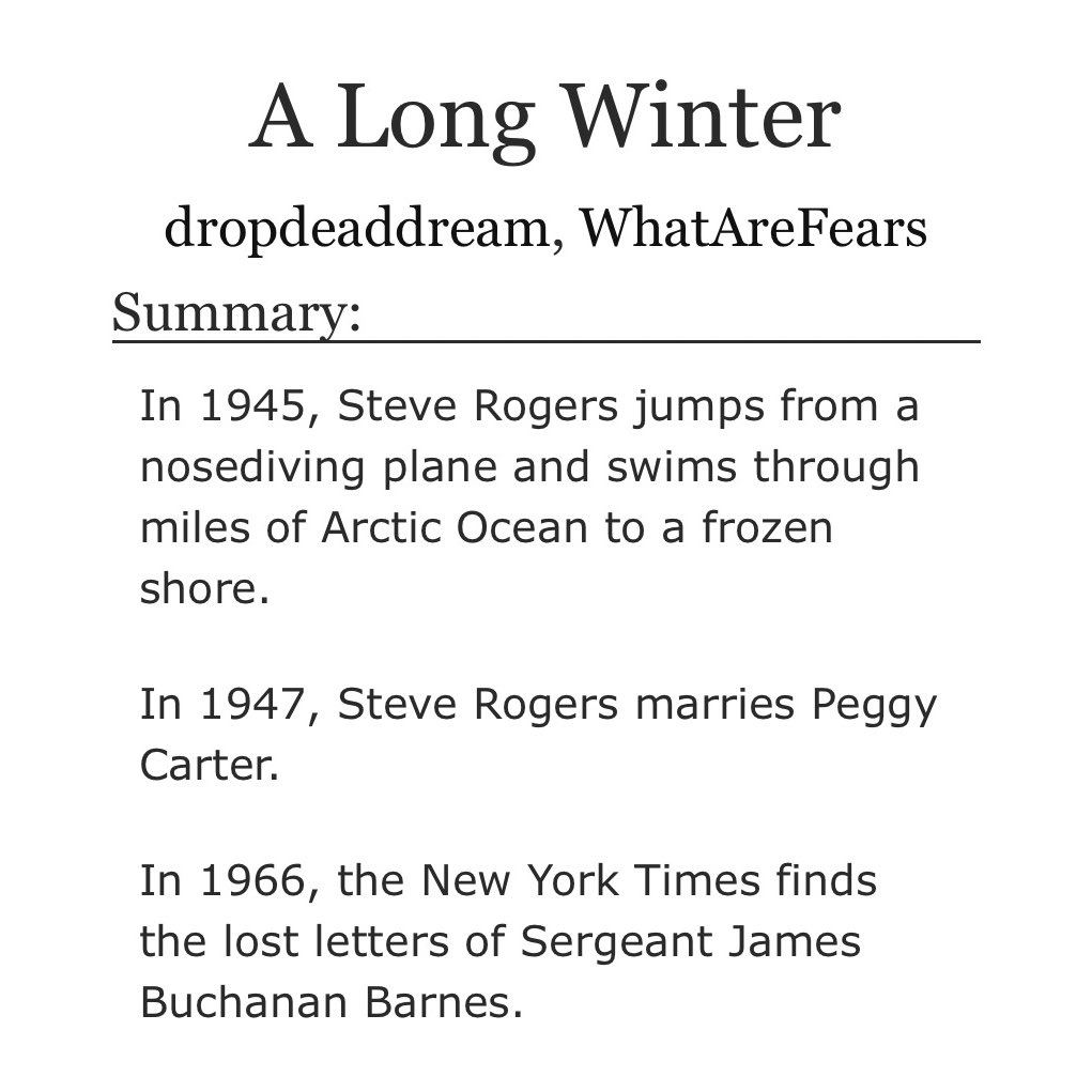 emotrophiccscde's tweet image. my roman empire? glad you asked cuz i legitimately think about these two Stucky fics at least once a day: